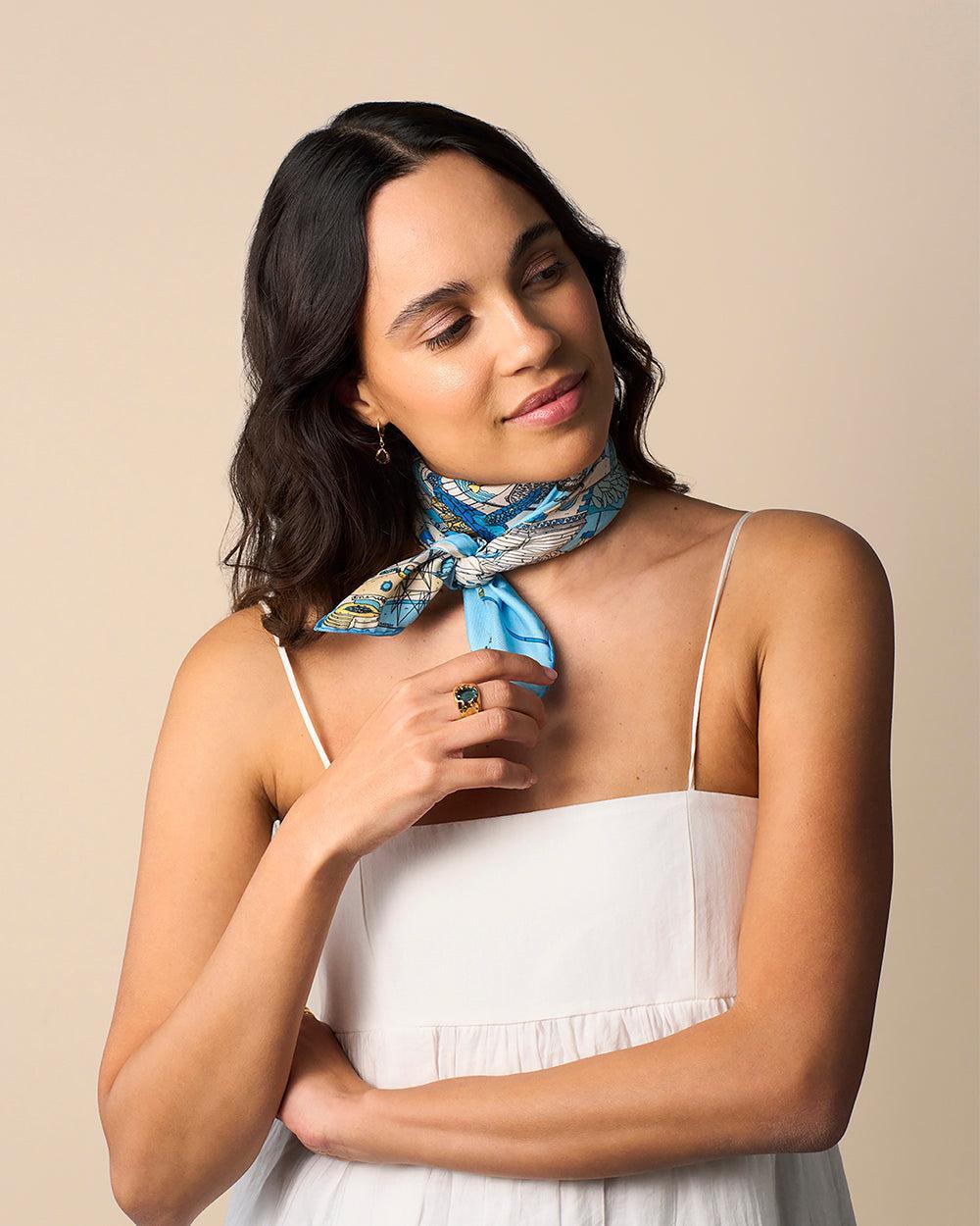 Atlantis Silk Scarf - Image 3