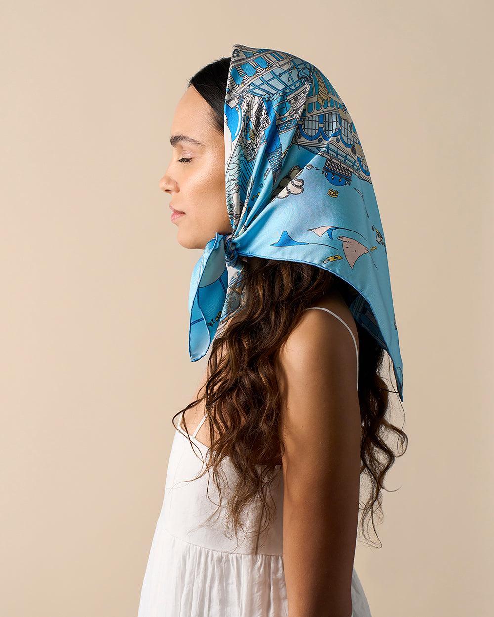 Atlantis Silk Scarf - Image 4