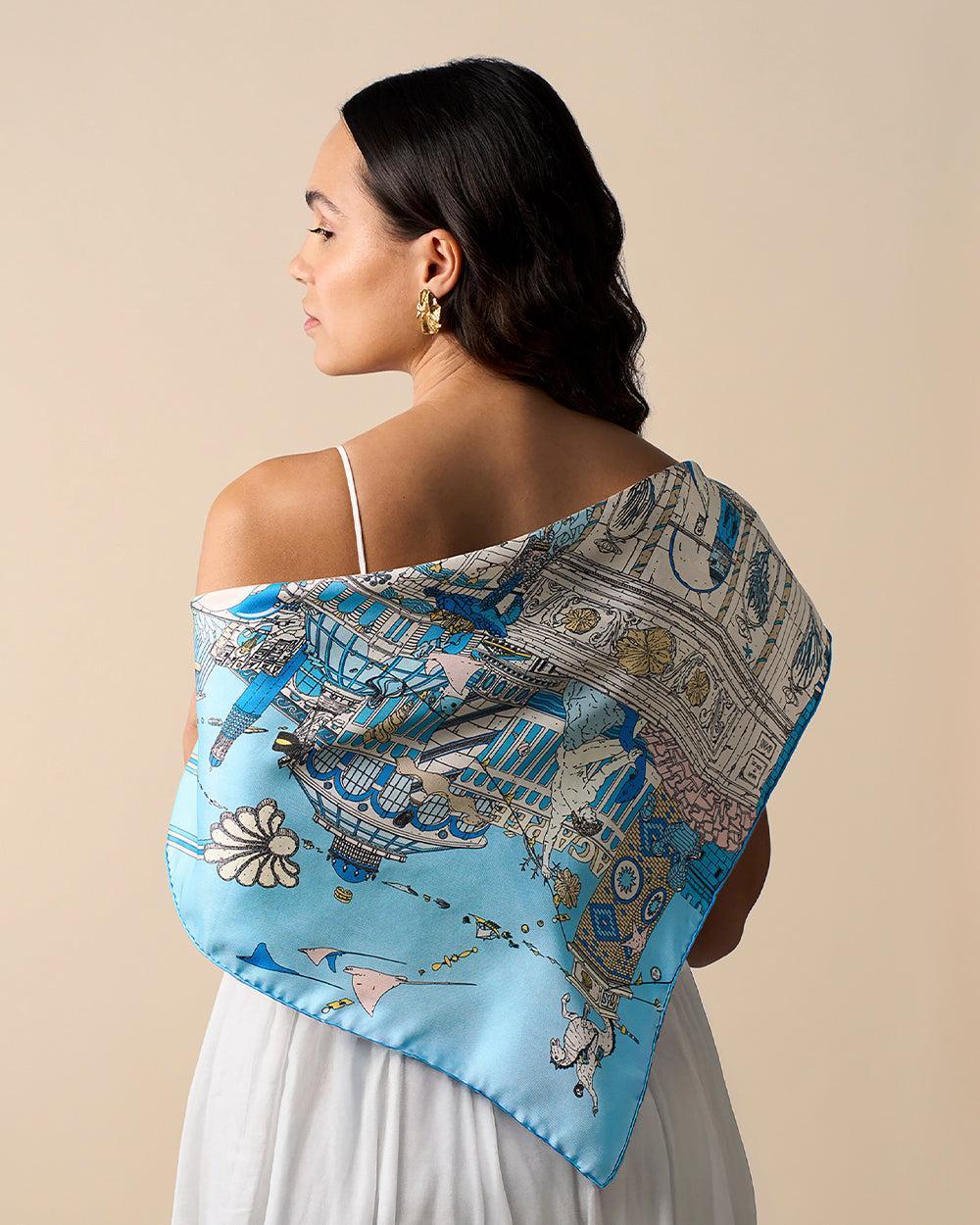 Atlantis Silk Scarf - Image 6
