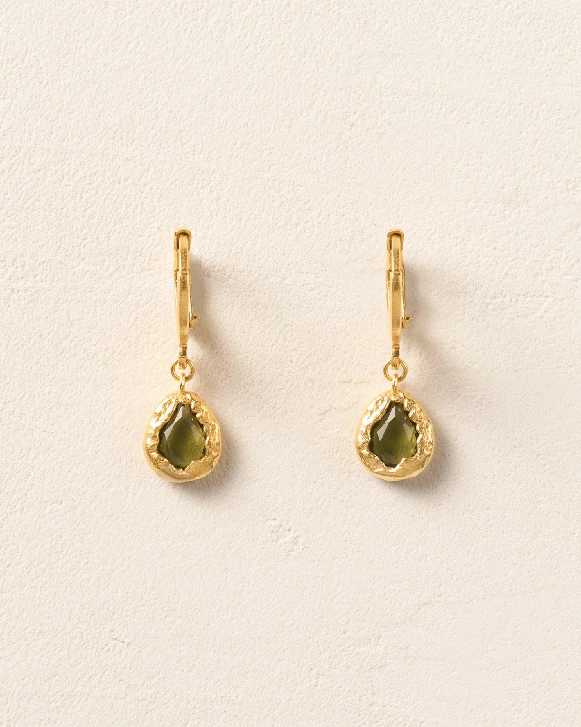 Lysia Dark Green Earrings